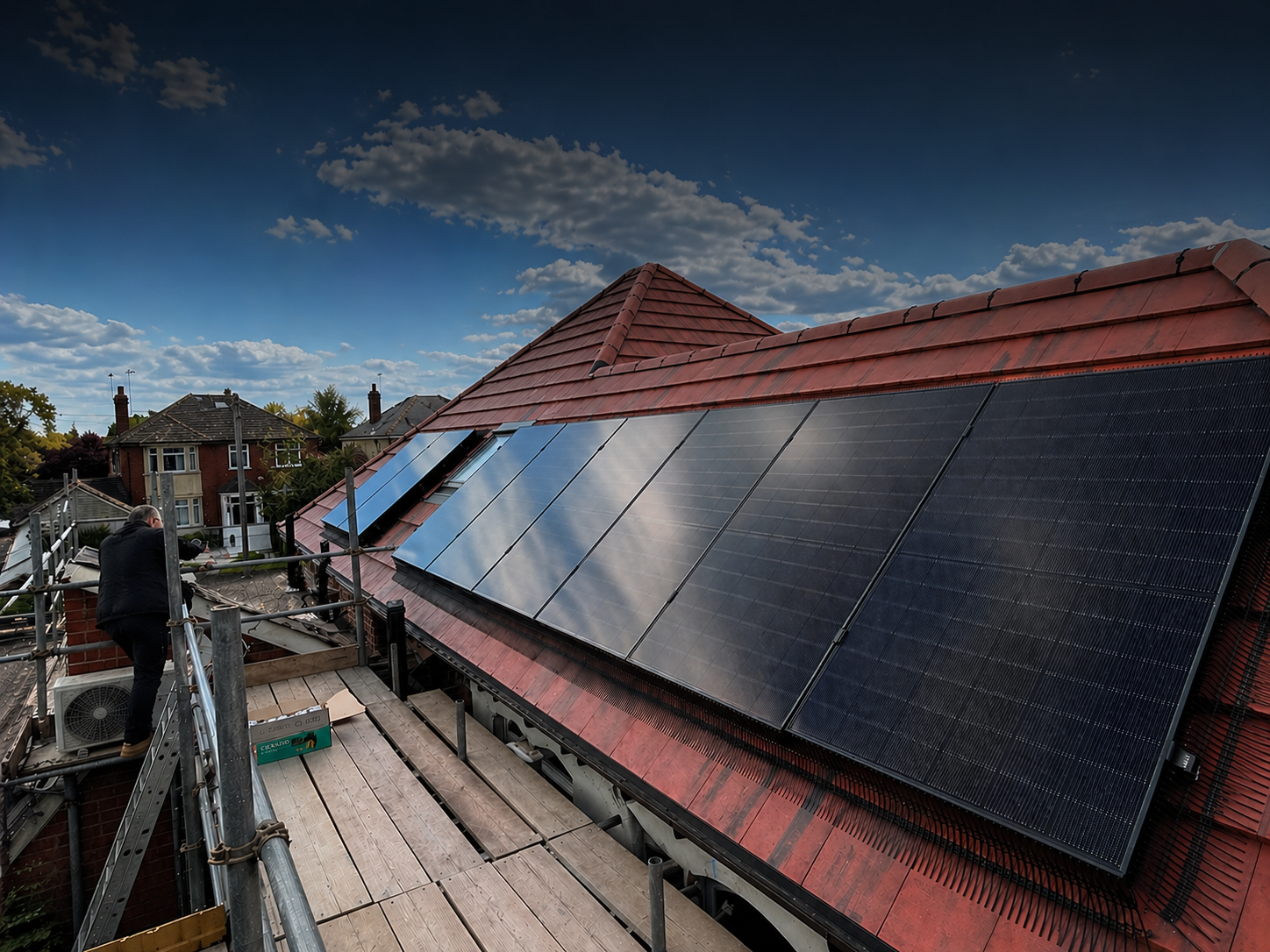 Solar panel installation Shavington &mdash; Portcullis Power Solutions
