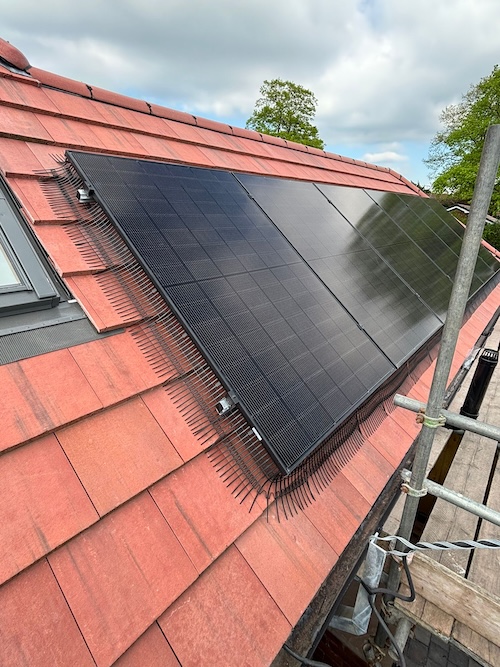 Completed solar panel array &mdash; Shavington