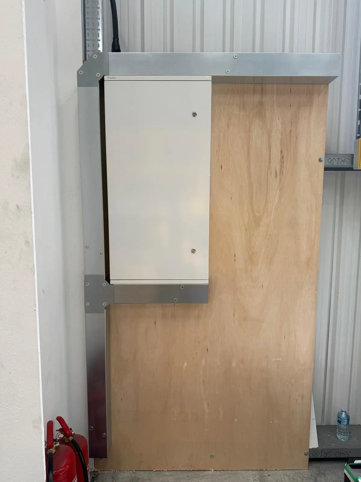 Completed 3-phase distribution board installation â€” commercial warehouse Nantwich Cheshire