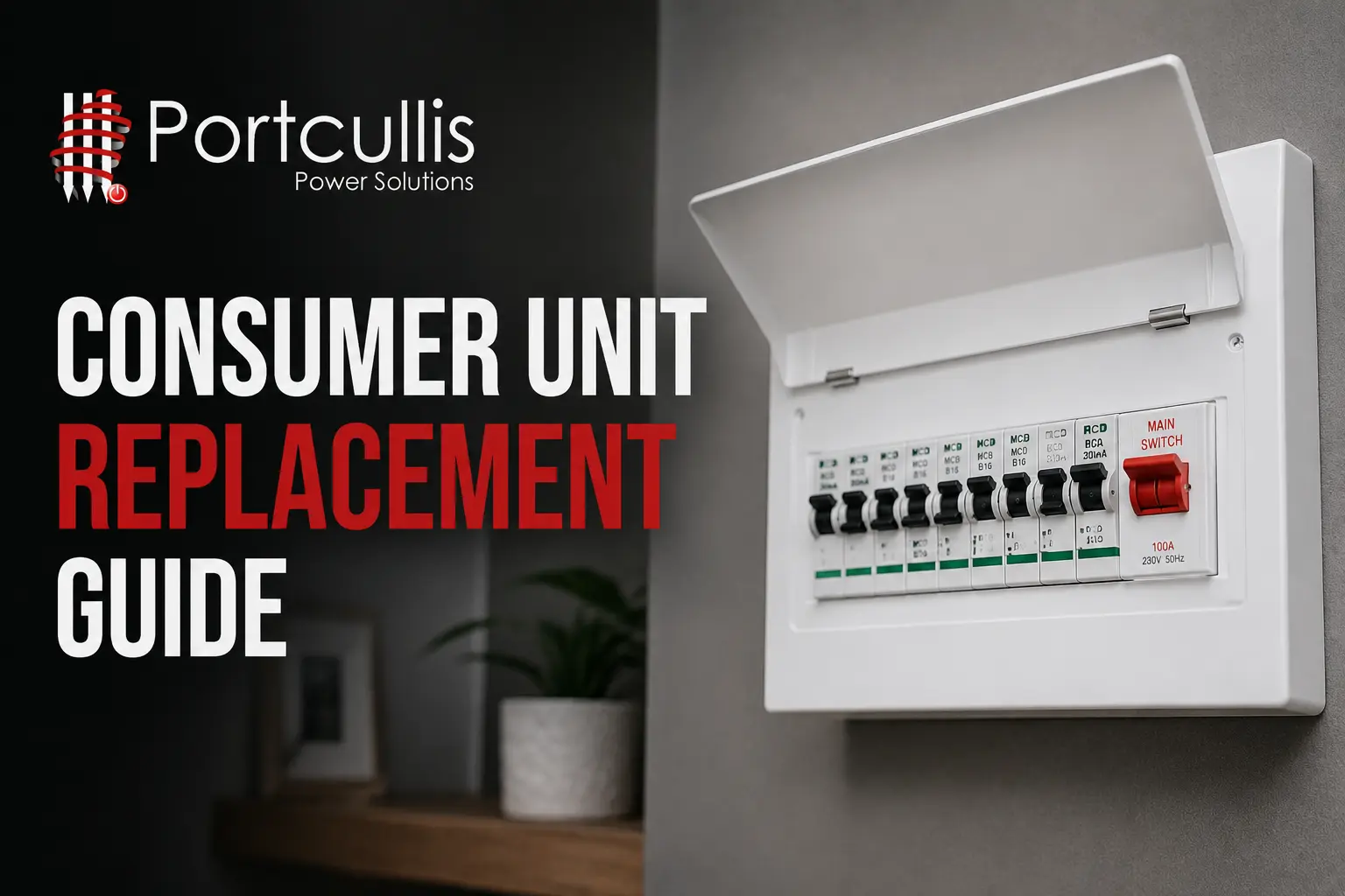 Consumer unit replacement in Cheshire by Portcullis Power Solutions - costs and what to expect
