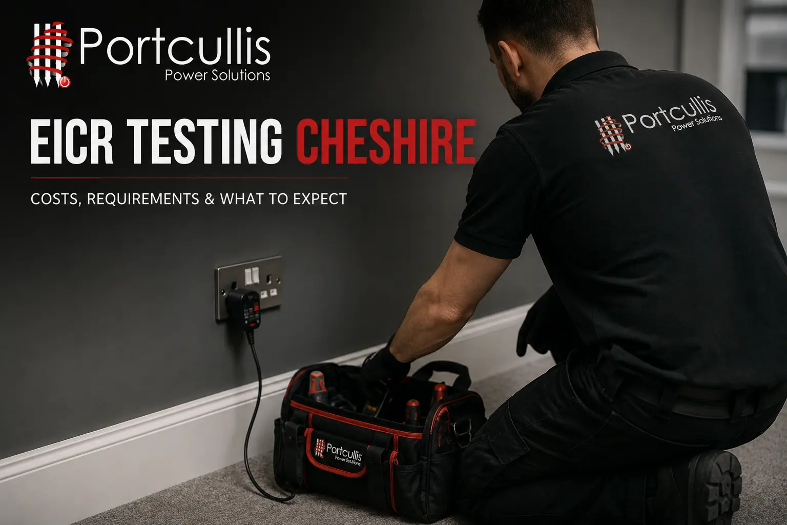 EICR testing in Cheshire by Portcullis Power Solutions - costs, requirements and what to expect