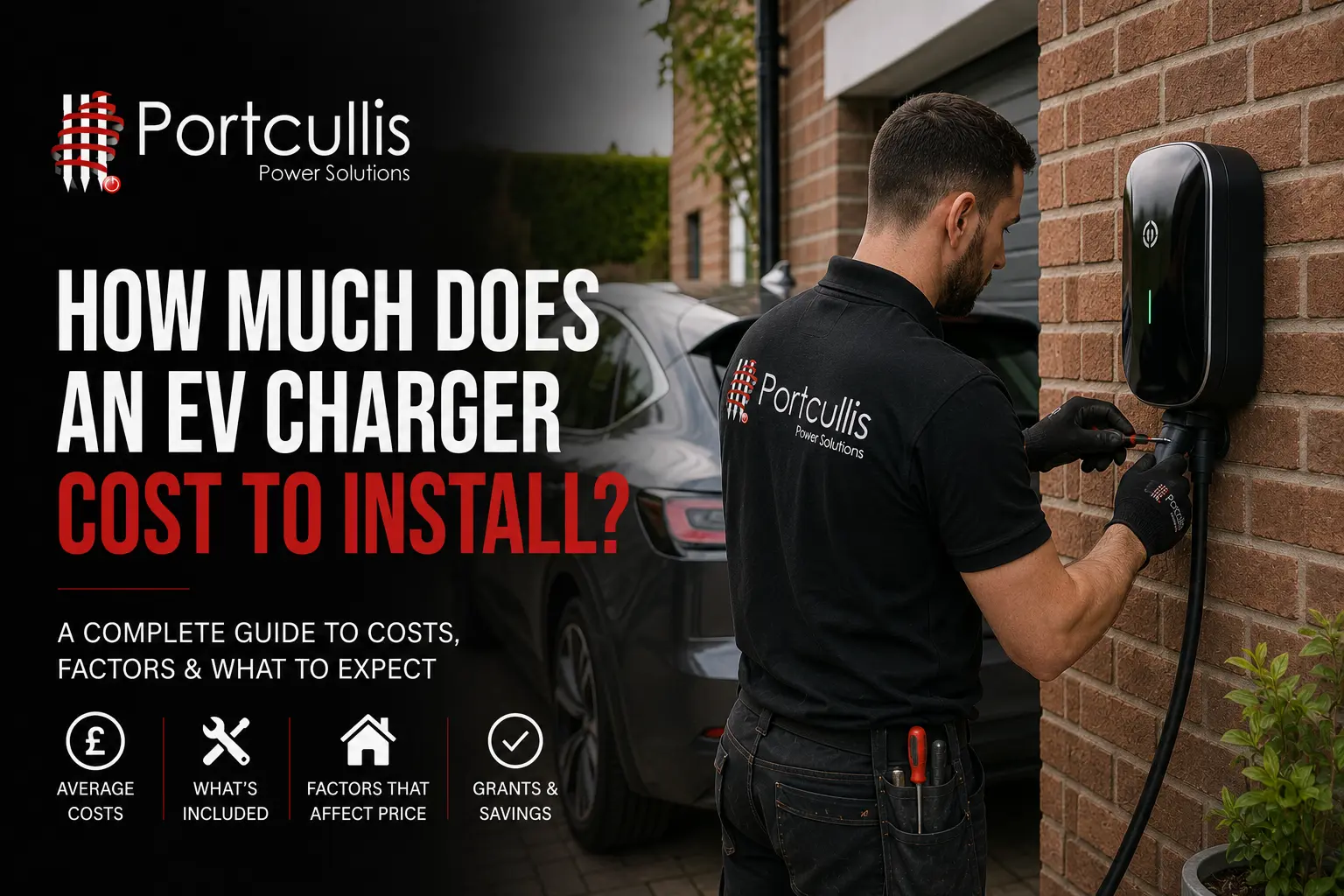 How much does an EV charger cost to install - Portcullis Power Solutions Cheshire