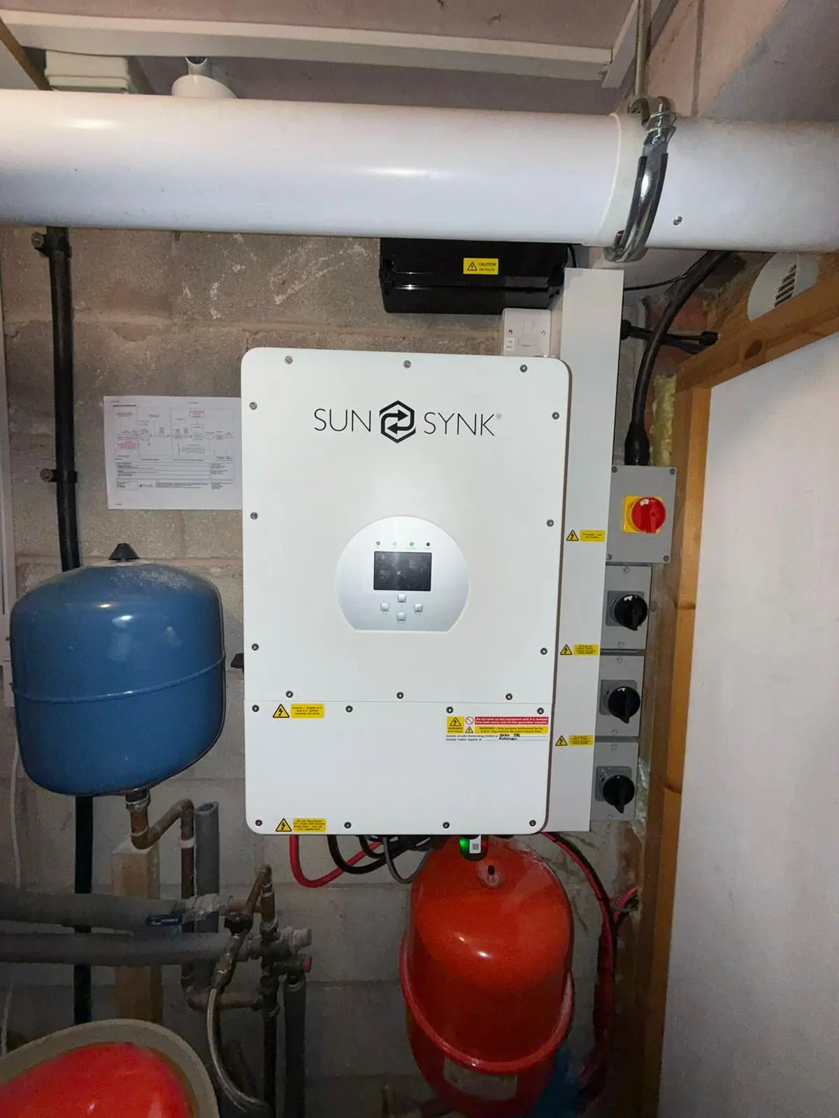 SunSynk inverter installation - Stoke-on-Trent solar project