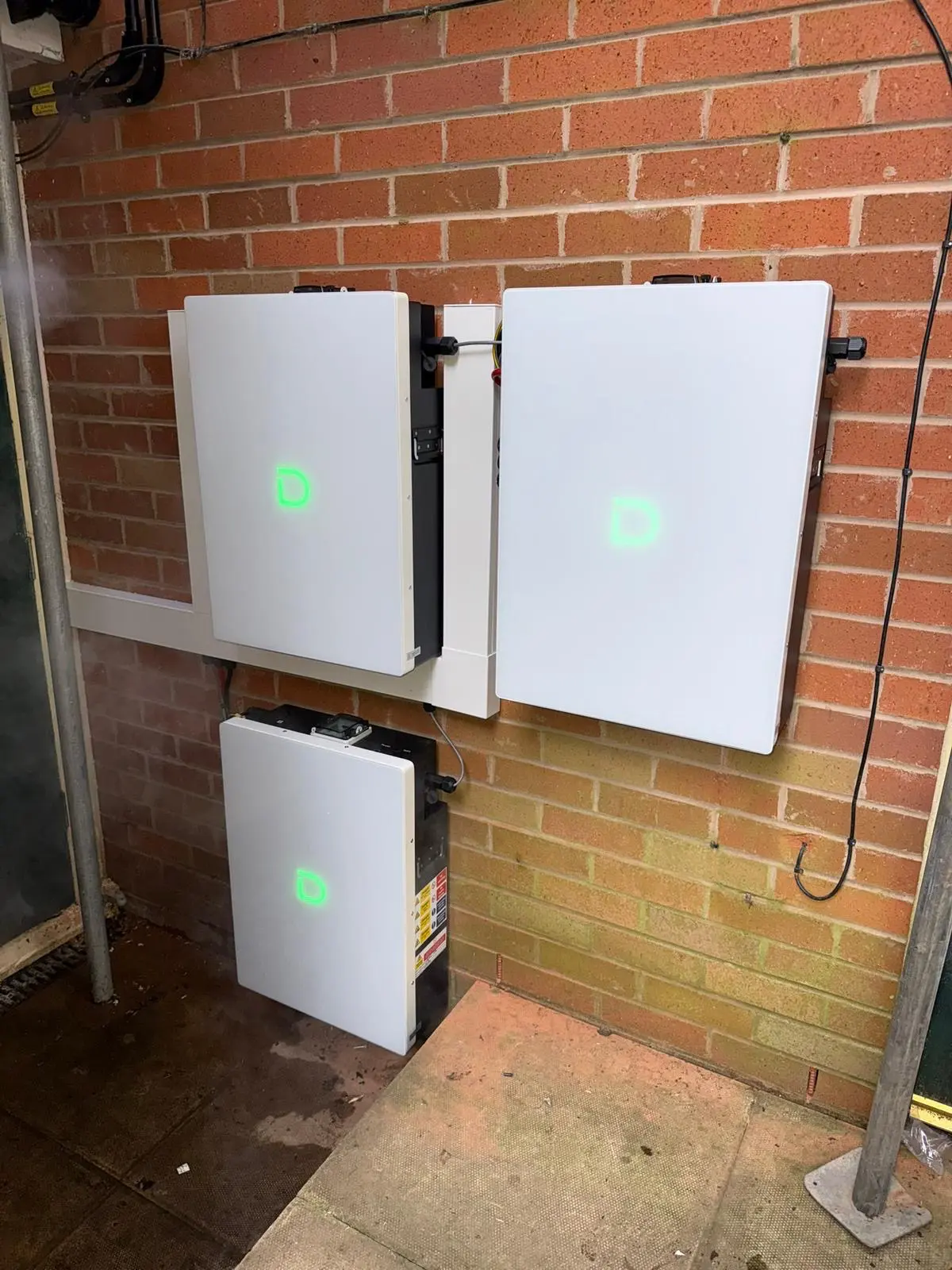Duracell battery storage units - solar installation Stoke-on-Trent