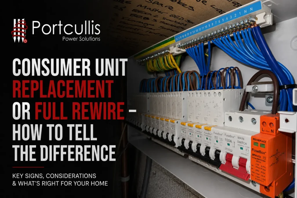 Consumer Unit Replacement or Full Rewire How To Tell The Difference